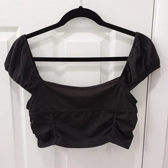 Crop Top Size M Women's Black - Picture 6 of 12